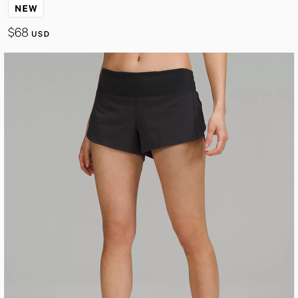 Lululemon black running short